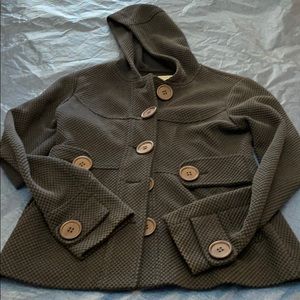 Sugarfly Women’s Gray/Black Button Jacket